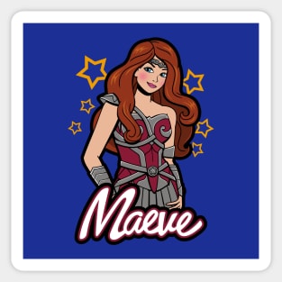 Heroic Queen Maeve Female LGBTQ Superhero Parody Sticker